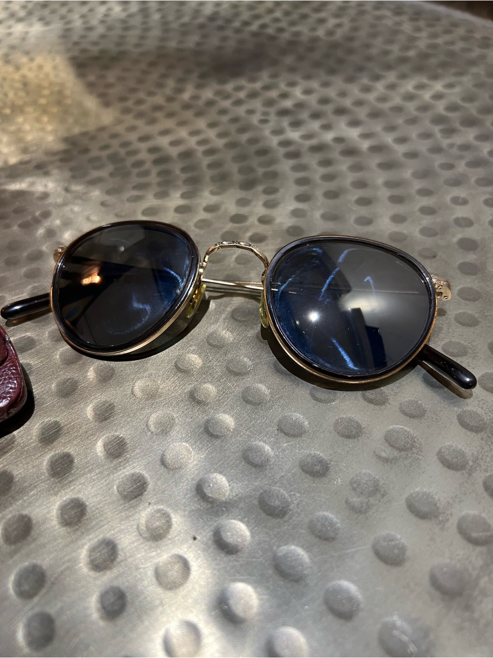 Oliver Peoples MP2 Gold Sunglasses